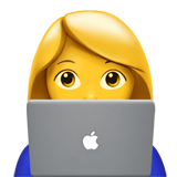 girl on laptop emoji