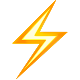 lightning bolt emoji